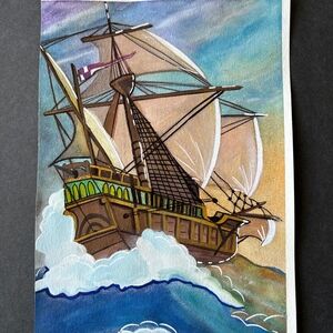 Colorful Ship Artwork